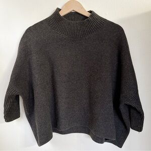 Kerisma Mock Neck Dolman Sweater One Size Oversized Rib Sleeve